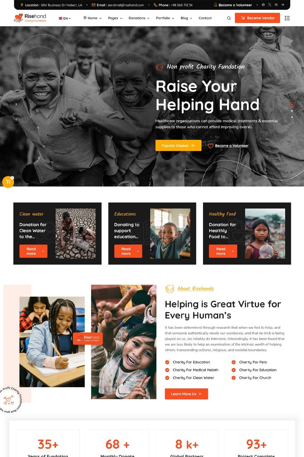 Non-Profit Organization Website
