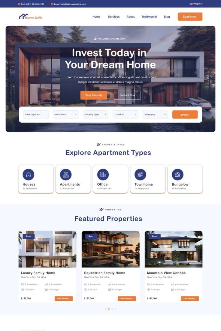 Real Estate Website